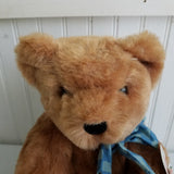 Vintage Vermont Teddy Bear Stuffed Plush Doll Toy Animal Jointed 17" 1993 USA