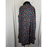 Ein Althof Modell Winter Wool Long Maxi Peacoat Womens L Velvet Collar Trim