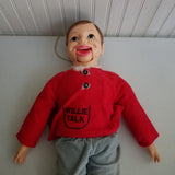 Vintage 70s Horsman 22” Willie Talk Ventriloquist Doll Toy Original Shirt Pants