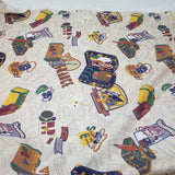 Vintage 3209 Travel Time Jaclyn Nash Originals Fabric Material 6+ yards 1995