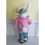 Karen Didion Spring Cottontail Collection Gentleman Bunny Figurine 20 In Easter