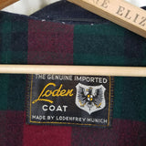 Vintage Lodenfry Loden Coat Wool Leather Toggle Closure Duffle Coat Peacoat Womens M L