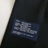 Vintage Chaps All Weather Trench Coat Placket Front Mens sz 44L Black 3/4 Length