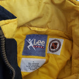 Vintage Lee Sport Boston Bruins Hooded Puffer Jacket Parka Mens L NHL Hockey