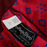 The Men's Store Brick Red Woven Sport Coat Blazer Jacket Mens 44L Mid Century