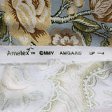 Vintage Ametex Amgard Fabric MCM Floral Antique Roses Material 6+ yards 2005