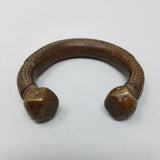Rare 1800's Antique African Niger Baoulé Dogon Bronze Manilla Currency Bracelet