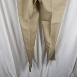 US Navy Creighton Military Uniform Khaki Pants Trousers Mens 38R Unfinished 80s