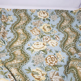 Vintage Ametex Amgard Fabric MCM Floral Antique Roses Material 6+ yards 2005