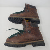 Vintage Scarpa LL Bean Brown Leather Norwegian Welt Hiking Boots Mens 8 Vibram