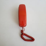 Western Electric Touch Tone Push Button Trimline Wall Phone Orange Telephone