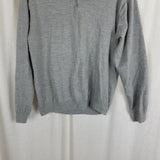 Vintage LL Bean Wool Polo Collared Henley Shirt Sweater Mens M Thin Lightweight