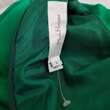 Mark Heister Silk Maxi Skirt Suit Scarf Formal Holiday Emerald Green Womens sz L