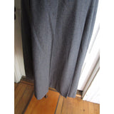 Vintage John Meyer Wool Box or Side Pleated Midi Skirt Womens 8 Gray 1970s Gray