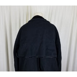 Ein Althof Modell Winter Wool Long Maxi Peacoat Womens L Velvet Collar Trim