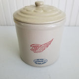Vtg Redwing McDonalds Christmas 2004 Stoneware Crock Daisy Lid # 14/250 Snowman