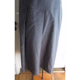 Vintage John Meyer Wool Box or Side Pleated Midi Skirt Womens 8 Gray 1970s Gray
