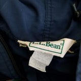 Vintage LL Bean Hooded Anorak Navy Blue Pullover Jacket Windbreaker Mens XL USA