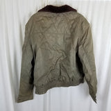 Vintage St. Moritz Moulton Fur Collar Jacket Aviator Flight Bomber Mens XL 50s