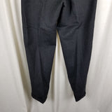 Vintage Gap Winter Wool Tweed Cuffed Pants Trousers Mens sz 34x32 Black Charcoal