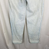 Vtg UnionBay Buckle Back High Waist Acid Bleached Jeans Blue Denim Womens 33 80s