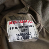 Vintage Bernhardt & Co German Military Wool Field Jacket Uniform Coat Cold War