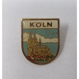 Vintage Koln Cologne Cathedral Germany Travel Souvenir Metal Lapel Pin Hat Badge