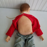 Vintage 70s Horsman 22” Willie Talk Ventriloquist Doll Toy Original Shirt Pants