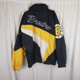 Vintage Lee Sport Boston Bruins Hooded Puffer Jacket Parka Mens L NHL Hockey