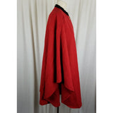 Vintage 70s Original Lanz Salzburg Wool Long Shawl Poncho Cape Coat Womens 95