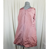 Vintage Mid Century Mod Double Breasted Woven Wool Swing Peacoat Cloak Womens S