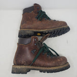 Vintage Scarpa LL Bean Brown Leather Norwegian Welt Hiking Boots Mens 8 Vibram
