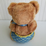 Vintage Vermont Teddy Bear Stuffed Plush Doll Toy Animal Jointed 17" 1993 USA