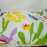 Vtg Quadrille Fabrics & Wallpaper Monsieur Henri 1979 70s Bright Colorful 2 yds