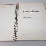 Type & Lettering Spiral Bound Book 4th Edition Revised Enlarged Longyear 1974
