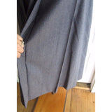 Vintage John Meyer Wool Box or Side Pleated Midi Skirt Womens 8 Gray 1970s Gray