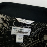 Vintage Talbots Collection Italian Fabric Cotton Tuxedo Blazer Jacket Womens 8