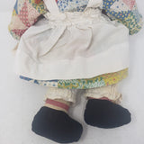 Vintage Handmade Raggedy Ann Rag Doll Outfit Dress Apron I Love You Heart