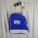 Vintage Matching Miller Lite Beer Nylon Ski Bag And Boot Gear Bag Cobalt NOS