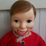 Vintage 70s Horsman 22” Willie Talk Ventriloquist Doll Toy Original Shirt Pants