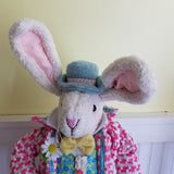 Karen Didion Spring Cottontail Collection Gentleman Bunny Figurine 20 In Easter