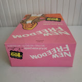 NOS New Freedom Kotex Beltless Maxi Pads 1973 Vintage Pink Box 30 Full Size RARE