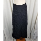 Vintage Eddie Bauer Lined Wool Aline voluminous Twirl Skirt Womens size 8 Black