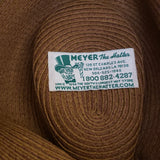 Vintage Bailey of Hollywood Paper Straw Fidora Hat Mens S Meyer the Hatter Plaid