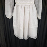 Vintage Merry Girl Party Dress Communion Flower Girl Princess Girls size 7 8 Twirl