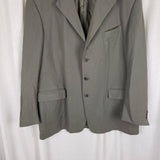 Vintage Monsieur Givenchy Wool Blazer Jacket Sportcoat Mens 48R Miltons Woven