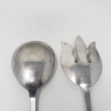 Vintage Starette Atomic Stainless Steel Salad Serving Fork Spoon Nesco Japan MCM