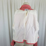 Vintage Bergdorf Goodman On The Plaza NY Gingham Check Jacket Blazer Womens 12