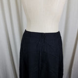 Vintage Eddie Bauer Lined Wool Aline voluminous Twirl Skirt Womens size 8 Black