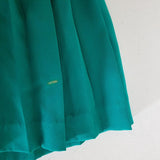 Vintage Carole M Studio Wrap Blouson Lace Collar Pleated Twirl Skirt Dress Womens size 12 Day Dress